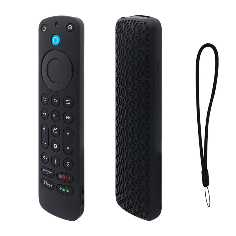 Per Amazon Alexa Voice Remote Pro Anti-scratch Protective Case TV Remote Controller Silicone Sleeve Cover - Nero
