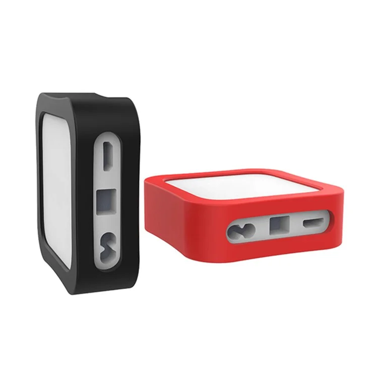 Soft Silicone Case for Apple TV 4K 2022 Drop-proof Set Top Box Protective Cover - Red