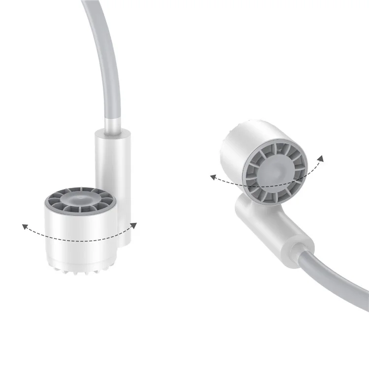 Ventilateur de Cou Portable USB Mini Rafraîchissant Silencieux Turbo ABS Été - Blanc