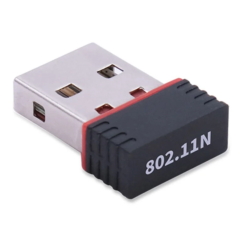 Adaptador Wi-Fi USB RTL8188FTV de 150Mbps Mini Dongle de Rede Sem Fio