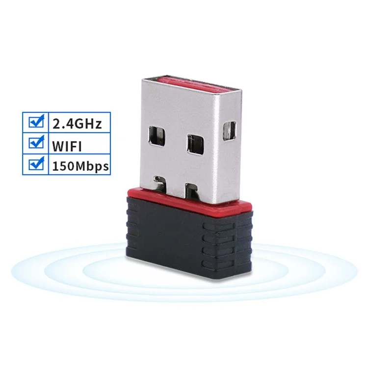 Rtl8188ftv 150mbps USB Wifi Wireless Adattatore Mini Network Dongle IEEE 802.11n Ricevitore di Schede di Rete Per Computer