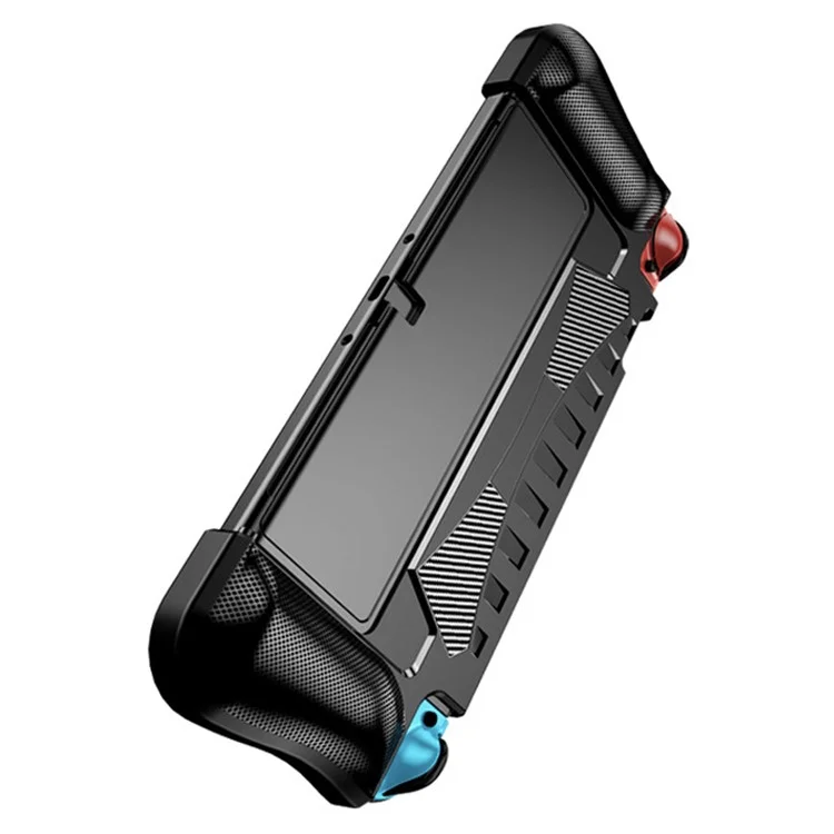 Flexible TPU Cover for Nintendo Switch OLED , Anti-Drop TPU Cover Sleeve Game Console Protector Case - Black