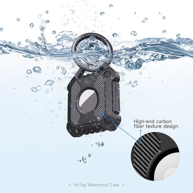 TPU Case for Apple AirTag Bluetooth-compatible Tracker Protector Anti-Lost Key Pet Locator Soft Cover with Keychain - Green