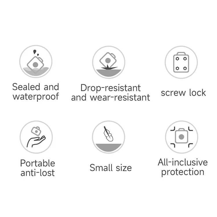 Custodia in TPU per tracciatore Bluetooth Apple AirTag Protettore Anti-smarrimento per chiavi Pet Locator Custodia morbida con portachiavi - Blu notte
