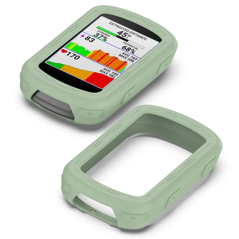 For Garmin Edge 840 / 540 Bike Computer Protective Cover Soft Silicone Anti-drop Case - Green