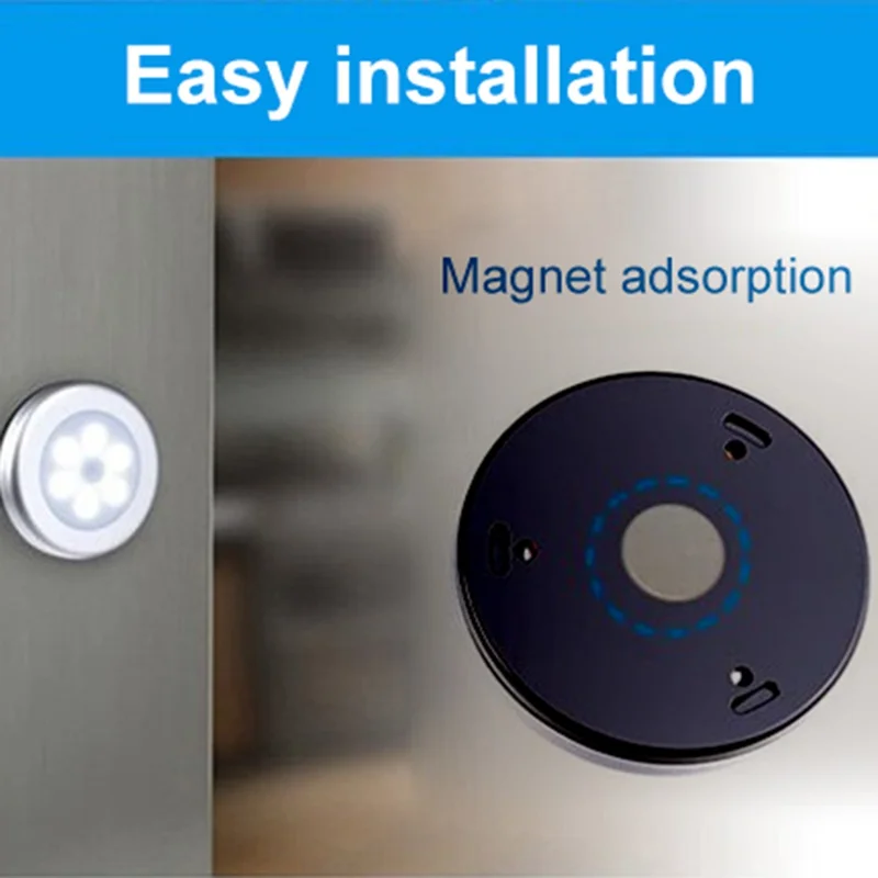 Creative Human Body Sensor Lamp Wardrobe Floor Bedside Control Lamp Smart Home Mini Night Light - Silver / White Light