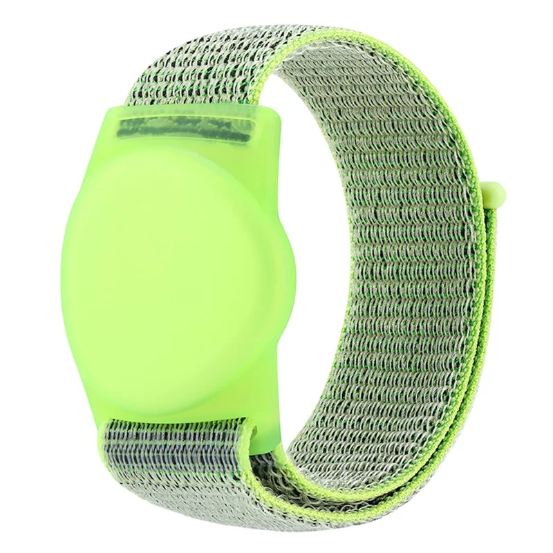 Protective Case for Huawei Tag Bluetooth-compatible Tracker Holder TPU Cover with Nylon Wristband Bracelet - Bright Yellow