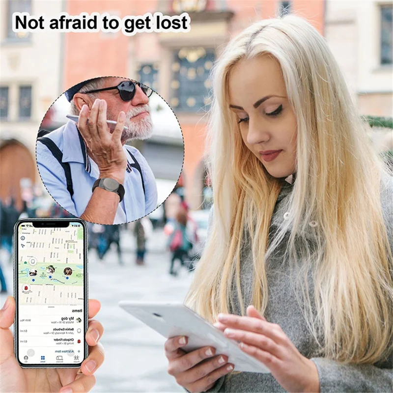 Protective Case for Huawei Tag Bluetooth-compatible Tracker Holder TPU Cover with Nylon Wristband Bracelet - Bright Yellow