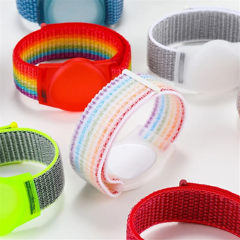 Protective Case for Huawei Tag Bluetooth-compatible Tracker Holder TPU Cover with Nylon Wristband Bracelet - Bright Yellow