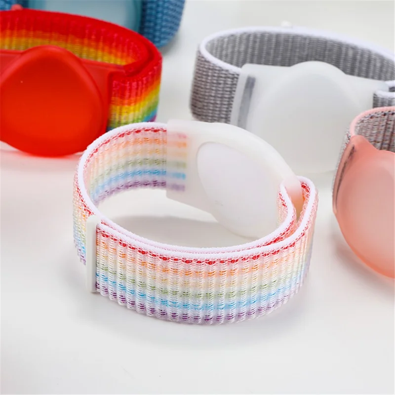 Protective Case for Huawei Tag Bluetooth-compatible Tracker Holder TPU Cover with Nylon Wristband Bracelet - Bright Yellow