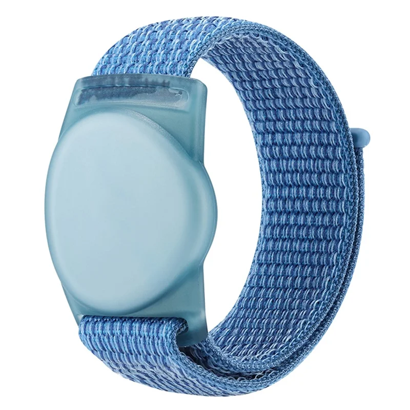 Protective Case for Huawei Tag Bluetooth-compatible Tracker Holder TPU Cover with Nylon Wristband Bracelet - Cape Blue