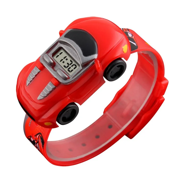 SKMEI 1241 Fashion Car Design Children Wrist Watch Student Electronic Watch - Rot