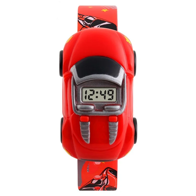 SKMEI 1241 Fashion Car Design Children Wrist Watch Student Electronic Watch - Rot