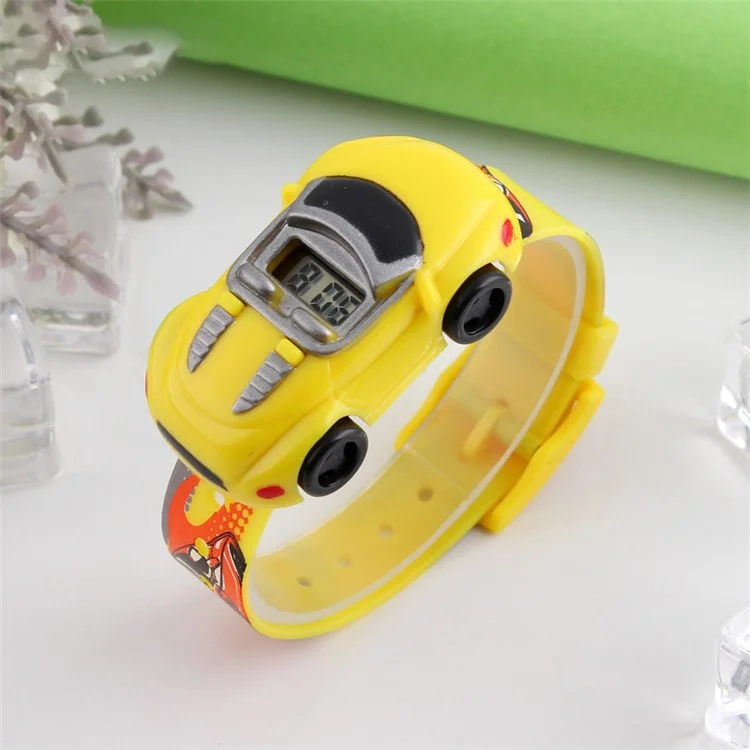 SKMEI 1241 Fashion Car Design Children Wrist Watch Student Electronic Watch - Rot