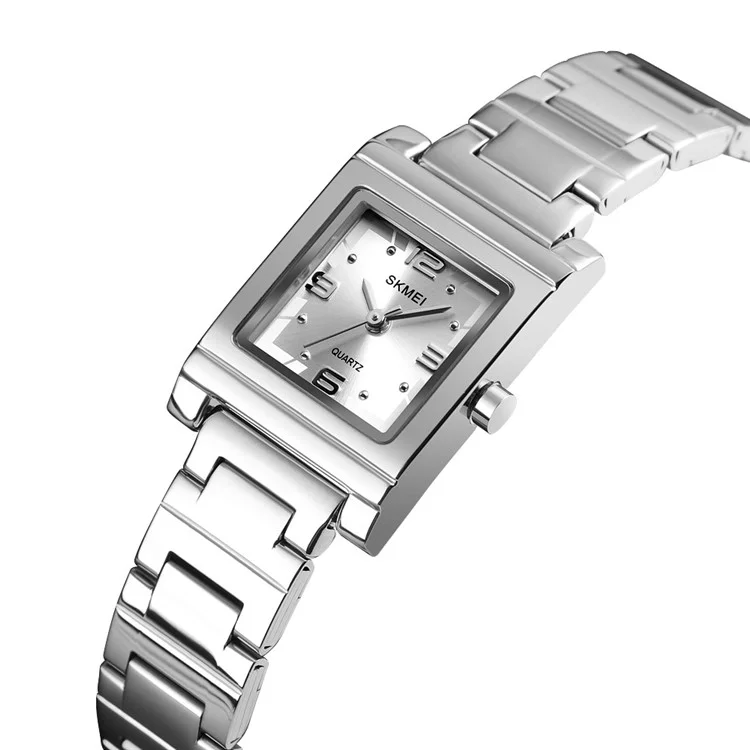 SKMEI 1388 Reloj de Cuarzo para Mujer, Aleación de Zinc, Vestido Clásico - Plata