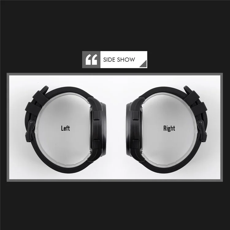 SKMEI 1257 Outdoor Multifunktions-Elektronikuhr 50m wasserdicht Sportsuhr - Schwarz
