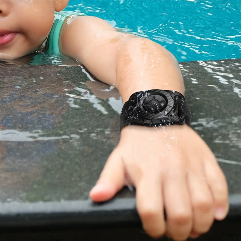 IP67 Waterproof Case for AirTag Bluetooth-compatible Tracker TPU+PC Full Body Protective Cover - Red