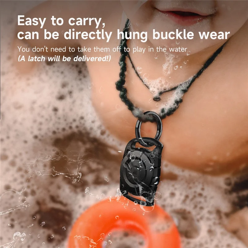 Soft TPU Case for AirTag Bluetooth-compatible Tracker Protective IP67 Waterproof Cover, with Front Back Film Set - Sapphire