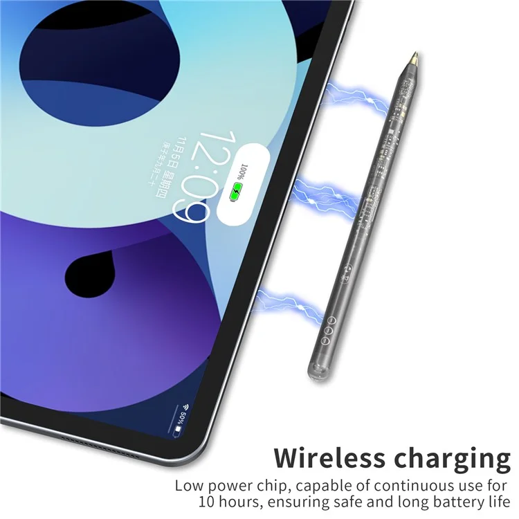 AHASTYLE PE03 Stylus Pen for Apple Tablet 2018-2022 , Magnetic Wireless Charging Pencil with Bluetooth-compatible Function