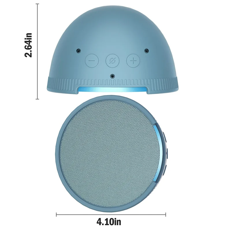 Capa de Silicone para Amazon Echo Pop Bluetooth Speaker Anti-arranhões Capa Protetora - Verde