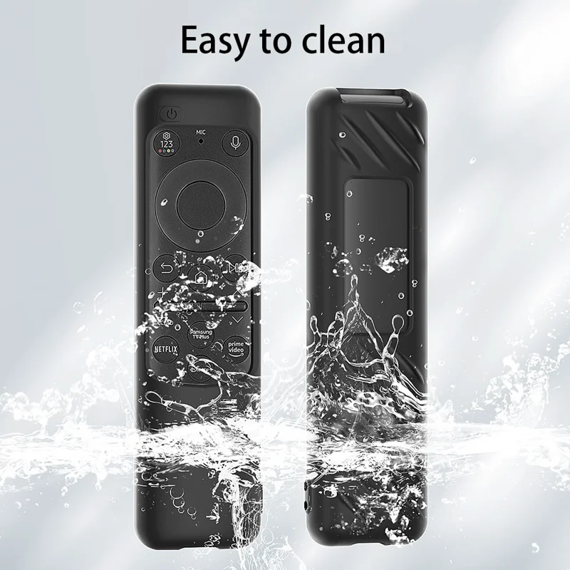 For Samsung BN59-01432A Remote Control Drop-proof Case Soft Silicone Protective Cover - Black