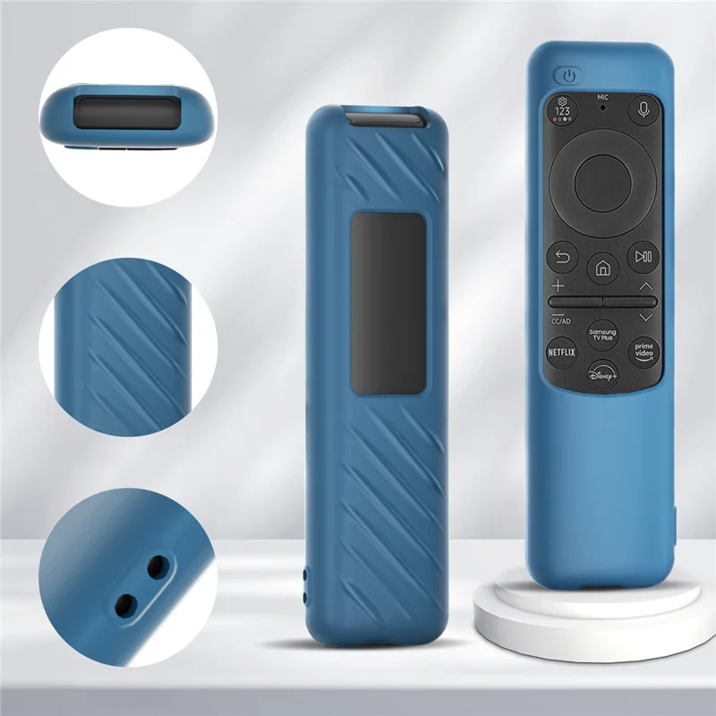 Obudowa przeciwwypadkowa z miękkiego silikonu do pilota Samsung BN59-01432A – niebieska