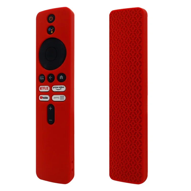 Silicone Protective Cover for Xiaomi TV Box S 2nd Gen Remote Controller Anti-scratch Sleeve - Red