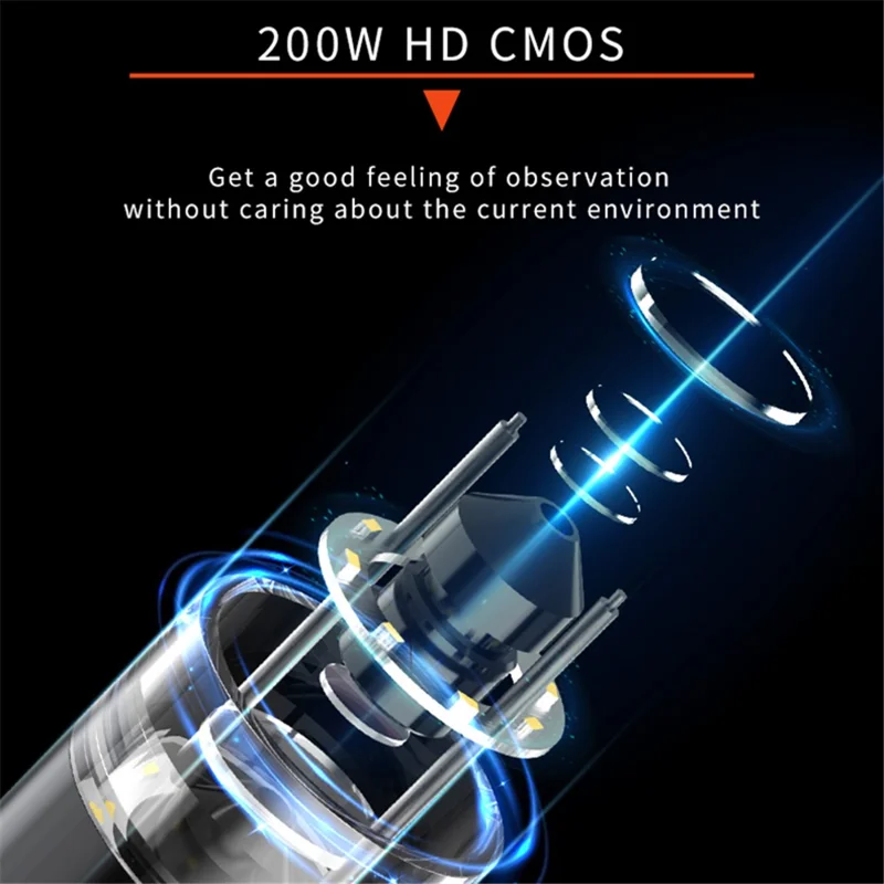 WTM-W1-A Digital Microscope 50X-1000X 2MP 1080P WiFi USB Microscope Camera Magnifier with 8 LED Lights - Blue