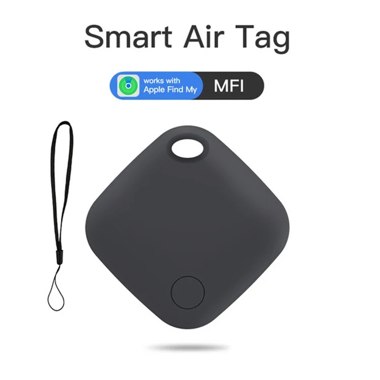 Itag03 Bluetooth-compatible Finder-Itag Anti-Loss Locator for Apple Find My Tracker with Strap - Black