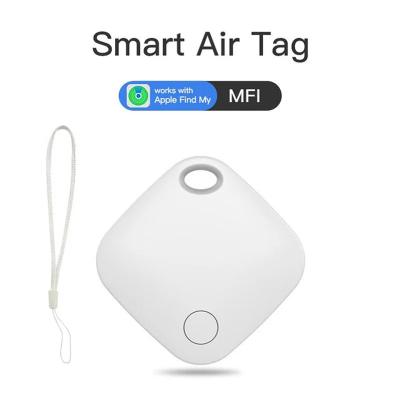 Itag03 Bluetooth-compatible Finder-Itag Localizador Antipérdida para Apple Find My Tracker con Correa - Blanco