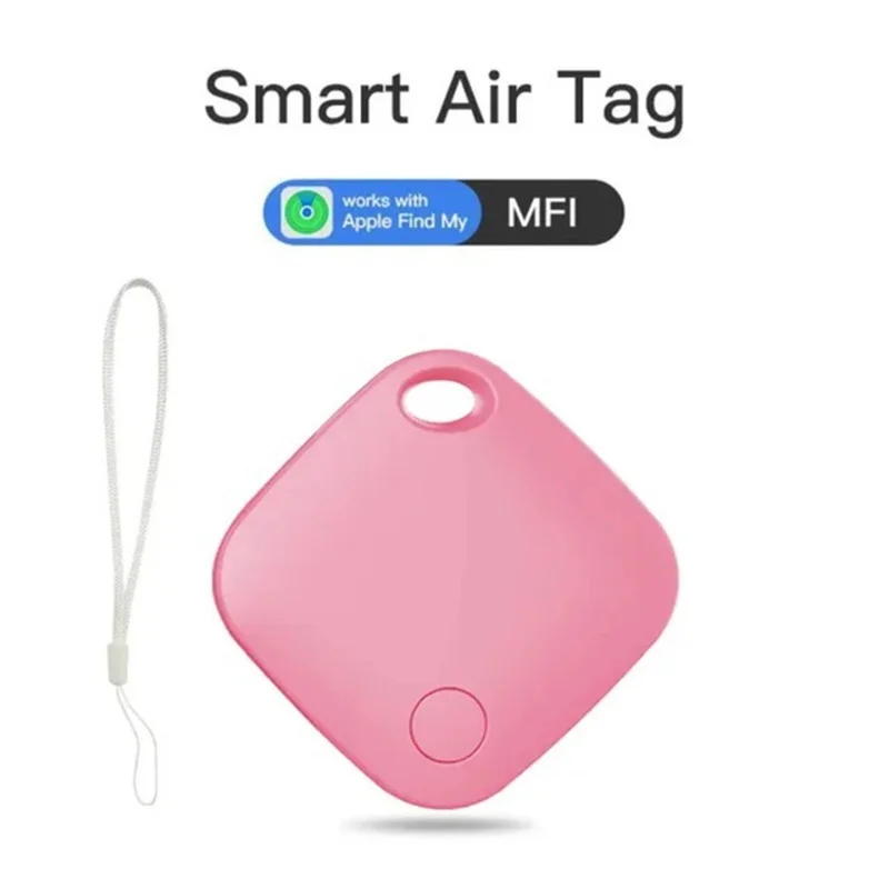 Itag03 Bluetooth-compatible Finder-Itag Anti-Loss Locator for Apple Find My Tracker with Strap - Pink
