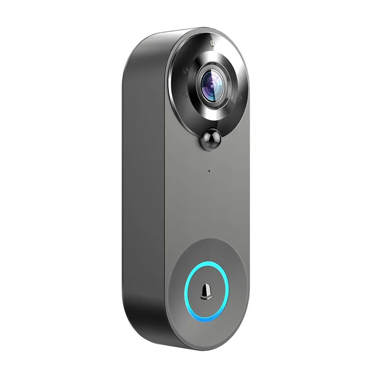 Sonnette vidéo WiFi W3 FHD 1080P avec audio bidirectionnel, détection de mouvement PIR, application Tuya, viseur de porte sans fil, noir