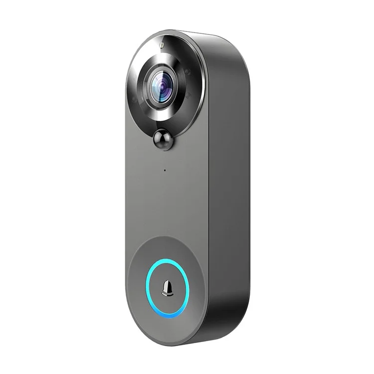 Sonnette vidéo WiFi W3 FHD 1080P avec audio bidirectionnel, détection de mouvement PIR, application Tuya, viseur de porte sans fil, noir