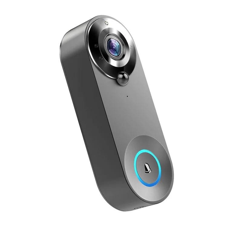 Sonnette vidéo WiFi W3 FHD 1080P avec audio bidirectionnel, détection de mouvement PIR, application Tuya, viseur de porte sans fil, noir