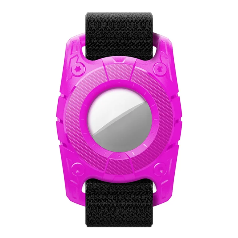 IP67 wasserdichtes Gehäuse für AirTag Bluetooth-kompatiblen Tracker, kratzfeste TPU + PC Schutzhülle für Locator - Rose