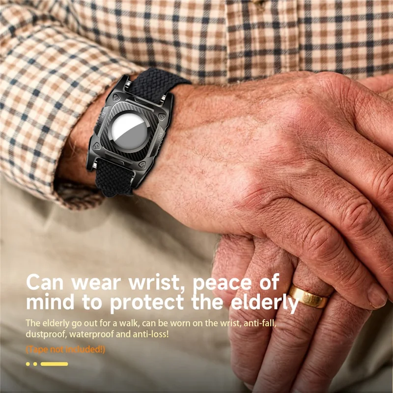 Étui de protection pour tracker compatible Bluetooth AirTag, coque étanche IP67 en TPU + PC, couverture de localisateur ST - Rose