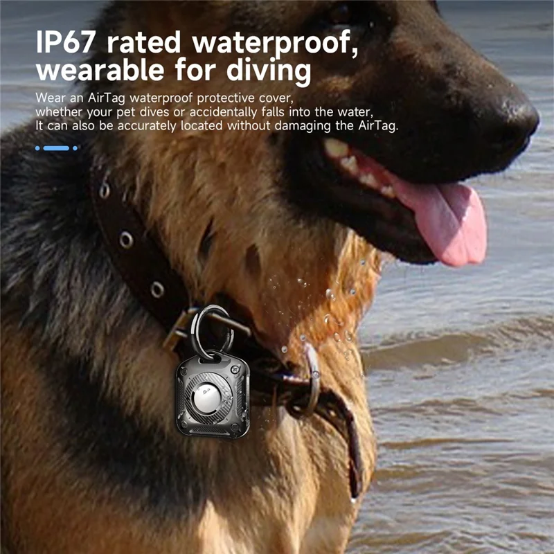 Funda Protectora para el Rastreador Bluetooth AirTag IP67 a Prueba de Agua TPU + PC Cubierta Localizadora
