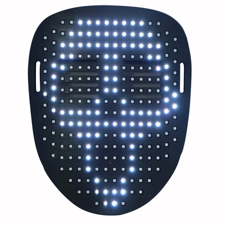 Máscara de LED RGB Gesto Mudança de Rosto Brilhante Máscara de Halloween Festa Bar Baile Acessórios