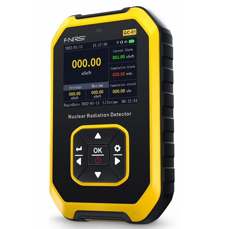 FNIRSI GC-01 Geiger Counter Nuclear Radiation Detector Personal Dosimeter X-ray Radioactivity Tester