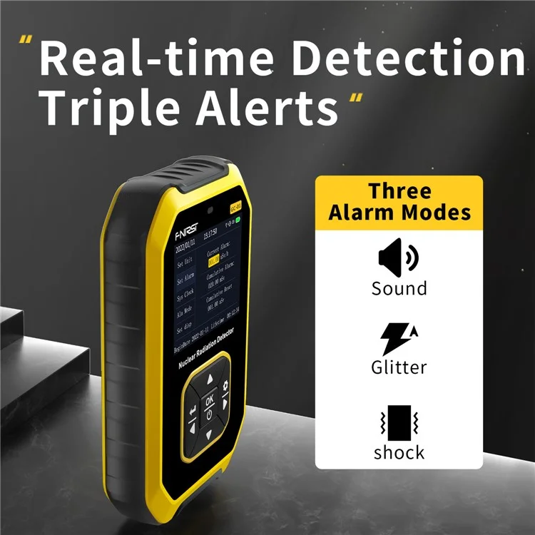 FNIRSI GC-01 Geiger Counter Nuclear Radiation Detector Personal Dosimeter X-ray Radioactivity Tester