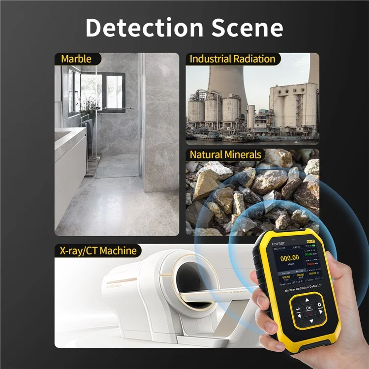 FNIRSI GC-01 Geiger Counter Nuclear Radiation Detector Personal Dosimeter X-ray Radioactivity Tester