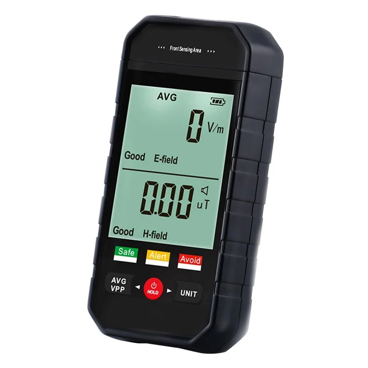 ET925 Rilevatore di campi elettromagnetici Allarme sonoro e luminoso Schermo LCD grande Tester di radiazioni EMF portatile
