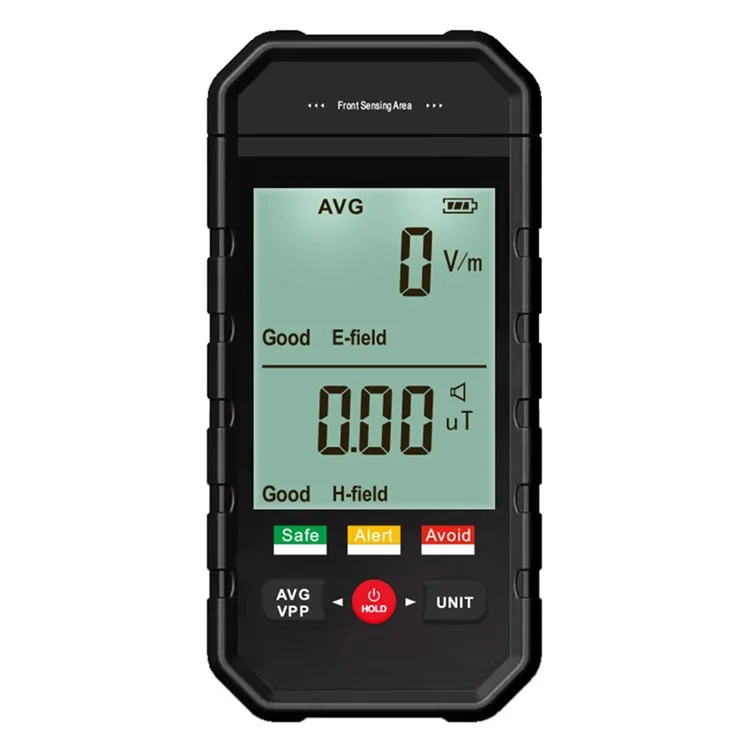 ET925 Rilevatore di campi elettromagnetici Allarme sonoro e luminoso Schermo LCD grande Tester di radiazioni EMF portatile