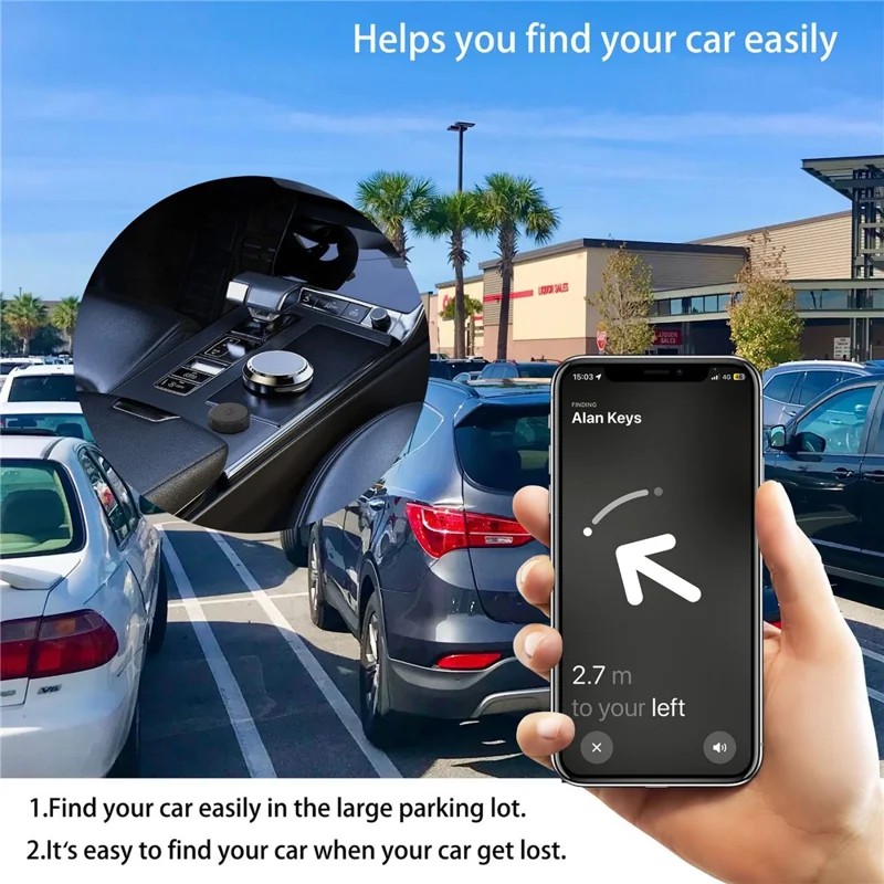 Vattentät silikonhölse för AirTag-spårare, limficka, stötsäkert skydd med skyddsfilm - Mörkblå