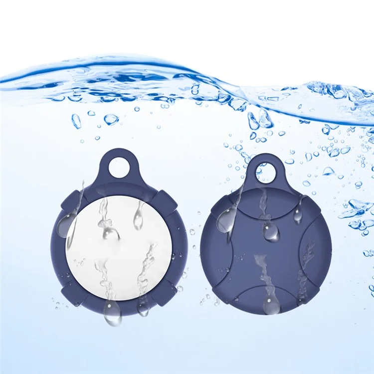 MOMAX Für Airtag Tracker Case Holder Tracker Silikon Anti-Kratzer Cover mit Karabinerhaken - Dunkelgrün