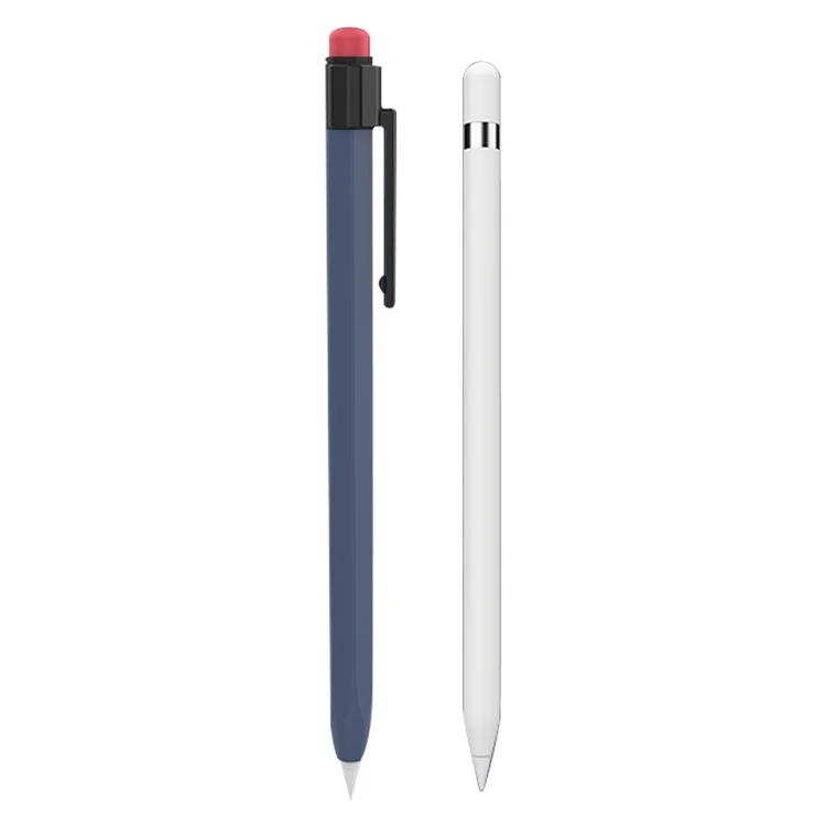 AHASTYLE PT80-1-K Für Apple Pencil 2. Generation Stylus-Stift Silikonhülle Anti-drop Schutzhülle - Mitternachtsblau