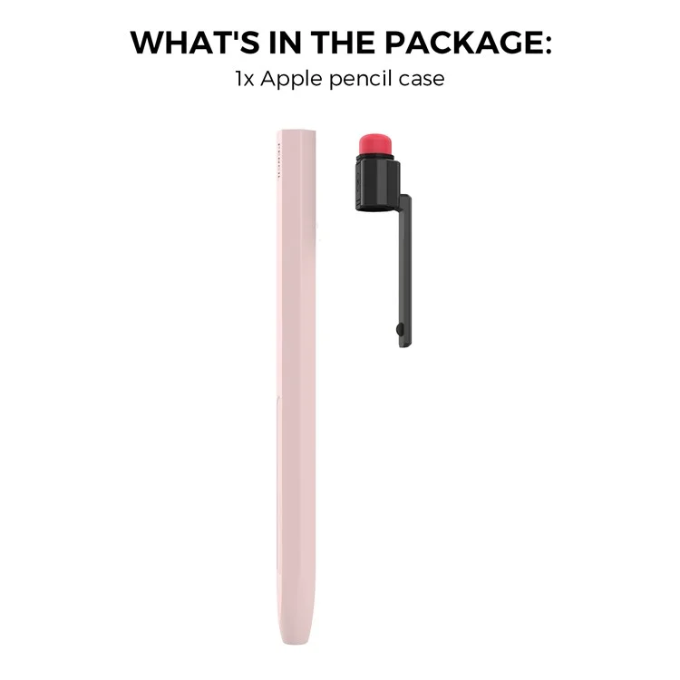 AHASTYLE PT80-2-K Per Apple Pencil 2a generazione Custodia in morbida silicone Stylus Pen Anti-caduta Manicotto - Rosa