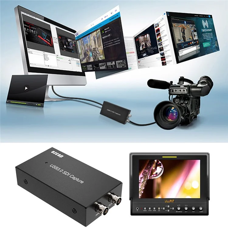 EZCAP 262 SDI zu USB 3.0 Videokarte für Videoaufnahme 1080P HD Recorder für Live-Streaming