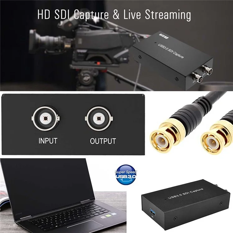 EZCAP 262 SDI zu USB 3.0 Videokarte für Videoaufnahme 1080P HD Recorder für Live-Streaming