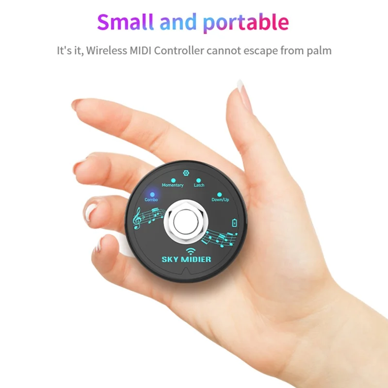 SM-1 MIDI Foot Controller USB Musical Software Multi-Effects Synthesizer Mini Wireless Transmission System